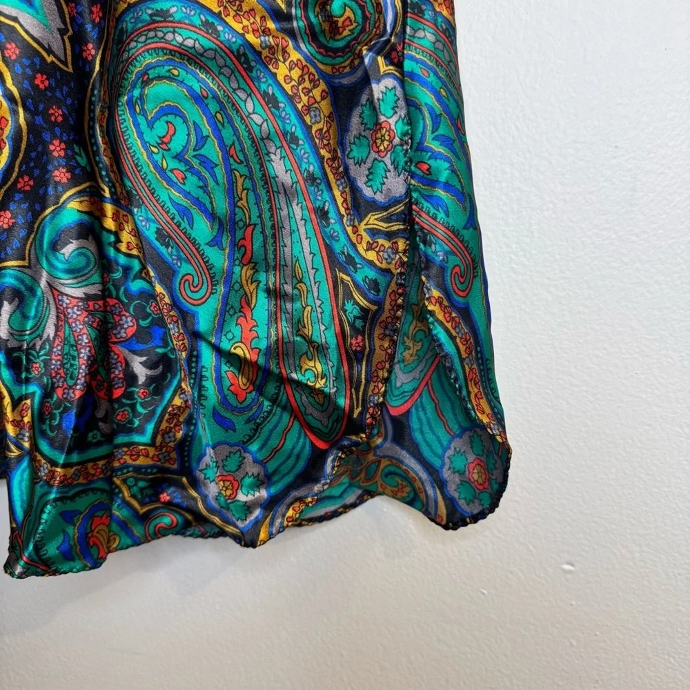 California Dynasty Vintage Paisley 2 Piece Sleep Dress and Robe Size S/M NWT - Picture 7 of 7